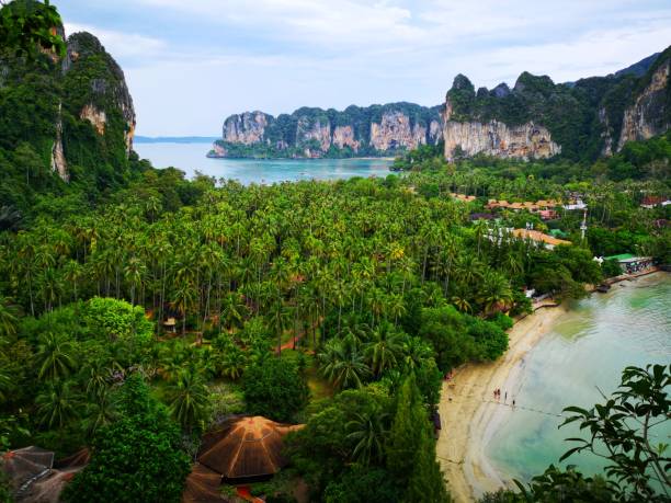 istock View point hidden lagoon in Krabi, railey beach 1069958652