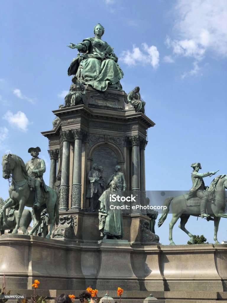 Empress Maria Theresia monument, Maria-Theresien-Platz, Vienna, Austria Architecture Stock Photo