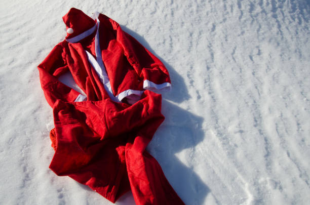 istock Santa costume. Winter and snow. 1069974930