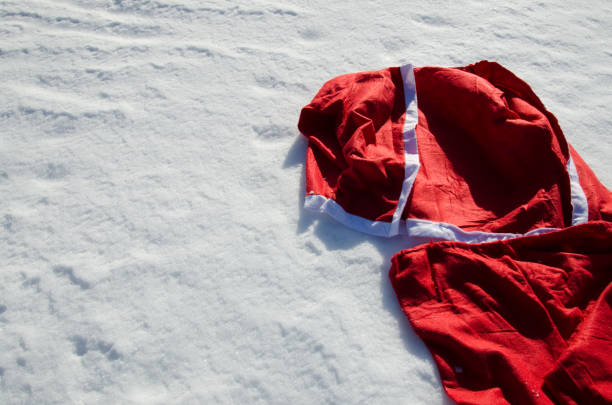 istock Santa costume. Winter and snow. 1069975086