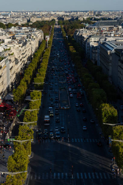 istock View of Paris and sights from Arc de Triomphe 1069977694