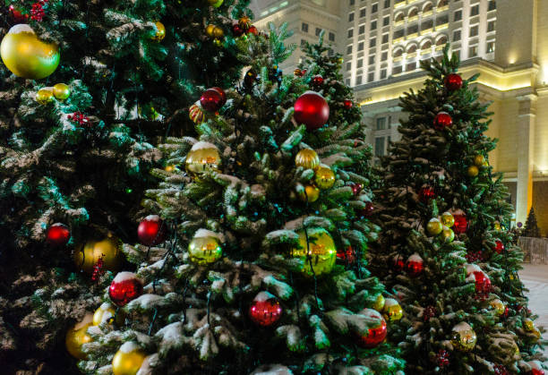 istock Christmas night illumination in Moscow 1069985084