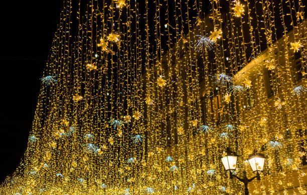 istock Christmas night illumination in Moscow 1069985106