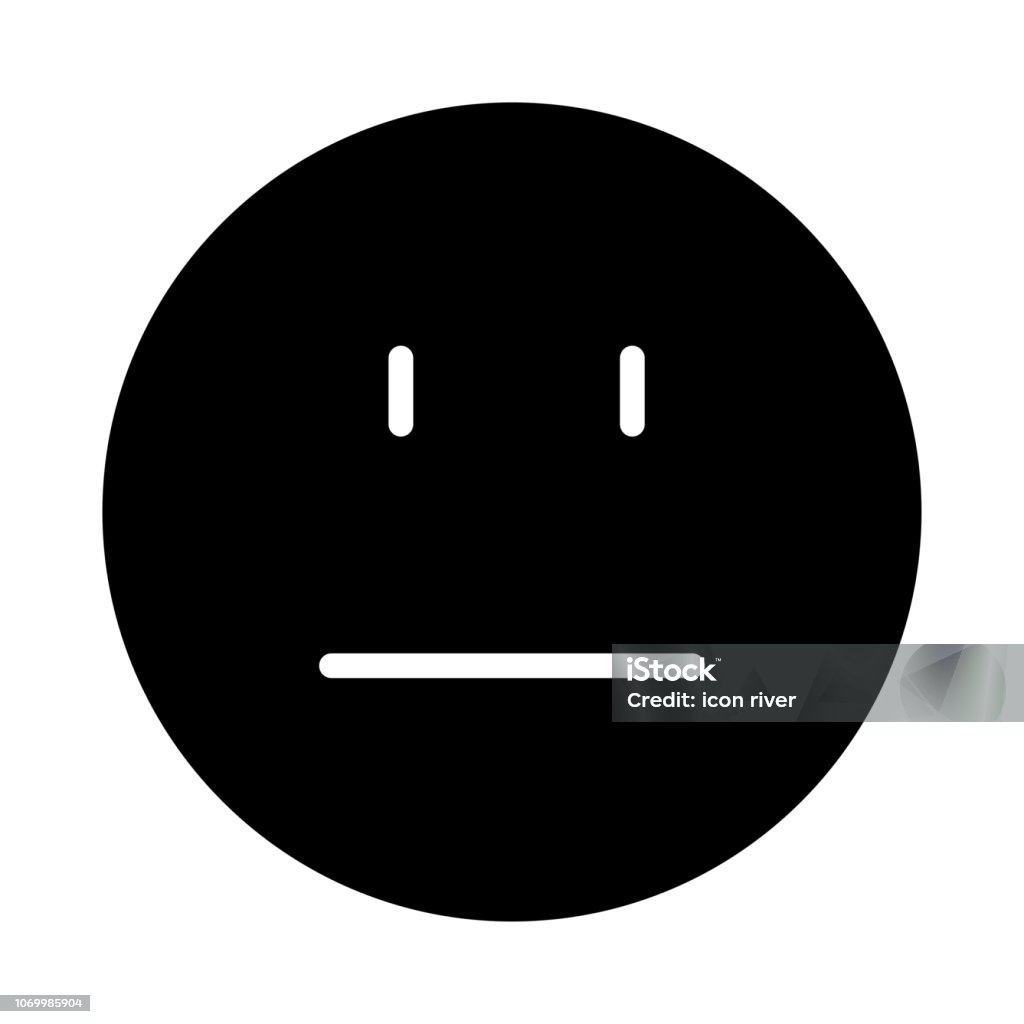 Emotinless Emotionless Face Emoji Stock Illustration - Download Image Now - Art ...