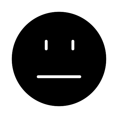 Emotinless Emotionless Face Emoji Stock Illustration - Download Image Now - Art ...