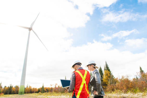 istock A Technician team Engineer in Wind Turbine Power Generator Station 1069995294