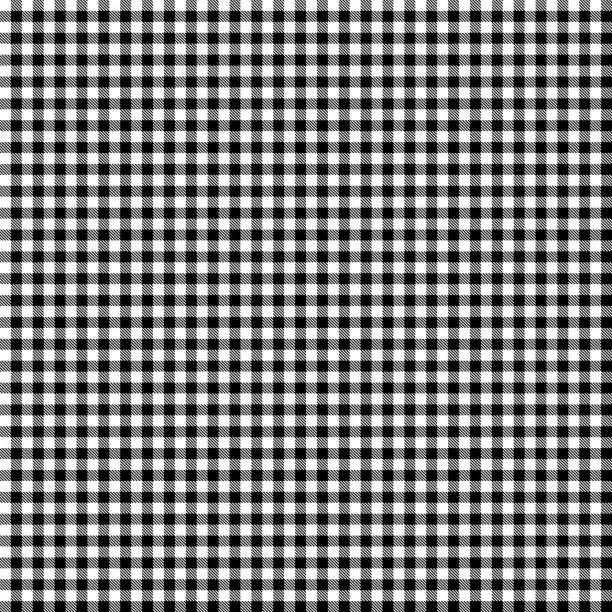Vector illustration of Black And White Lumberjack Background Pattern