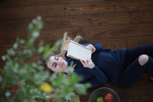 istock Young girl at home relaxing 1070003912