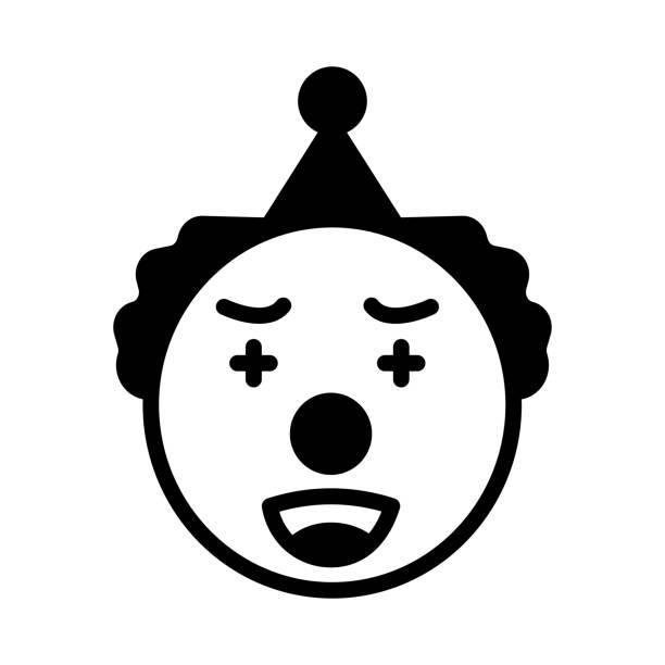 현기증 얼굴 이모티콘 이모티콘 - cross eyed symbol sign humor stock illustrations