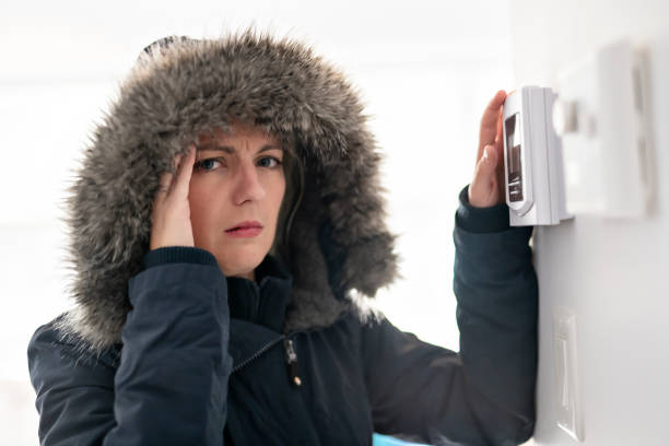 istock Woman With Warm Clothing Feeling The Cold Inside House 1070035612