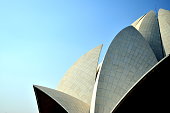 Abstract view of lotus temple