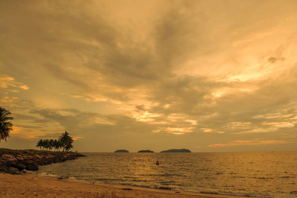 Sunset in Tanjung Aru, Sabah Malaysia