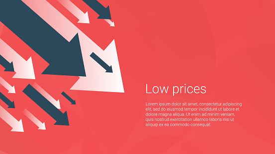 loss, decrease, low, dollar, economy, crisis, graph... Business Finance Crisis Concept Low Sales Money Fall Down Symbol Arrow ...