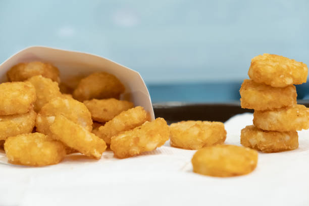 istock Crispy Hash Browns, American Breakfast Deep Fried Processed Food Frozen Easy To Eat, fried potato pancakes 1070056564