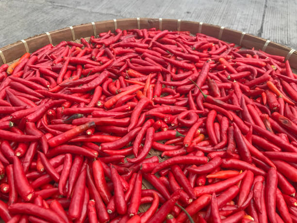 istock close up of red chilli on bamboo tray 1070056878