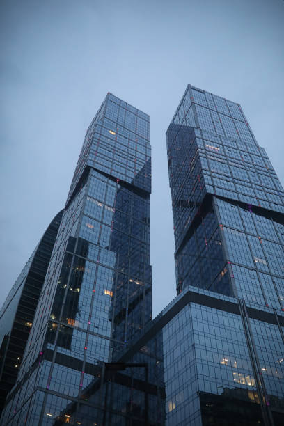 istock Business center with high skyscrapers 1070058912
