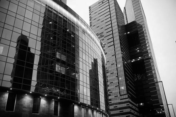istock Business center with high skyscrapers 1070060228