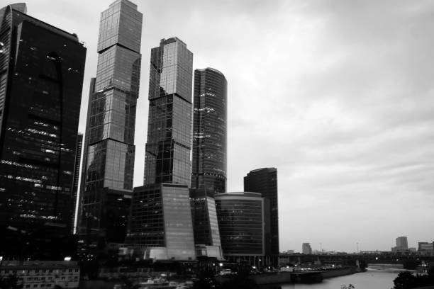 istock Business center with high skyscrapers 1070061186