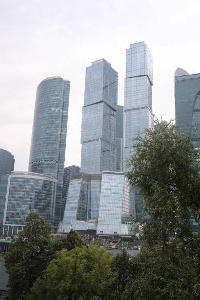 istock Business center with high skyscrapers 1070061760
