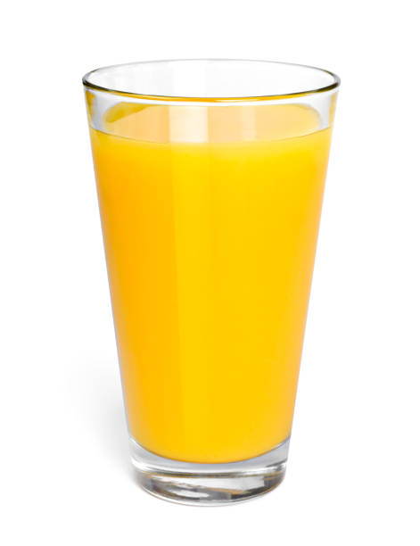 istock Fresh orange juice in a drinking glass 1070062086
