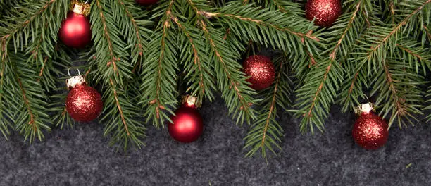 christmas dark background with green