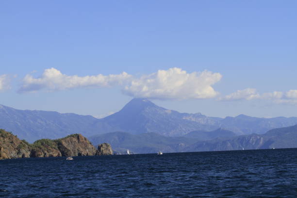 istock Sun and island, Oludeniz fethiye. 1070074760