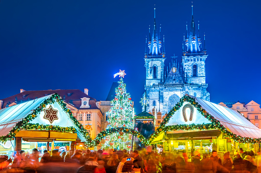 Praga, República Checa - mercado de Navidad photo