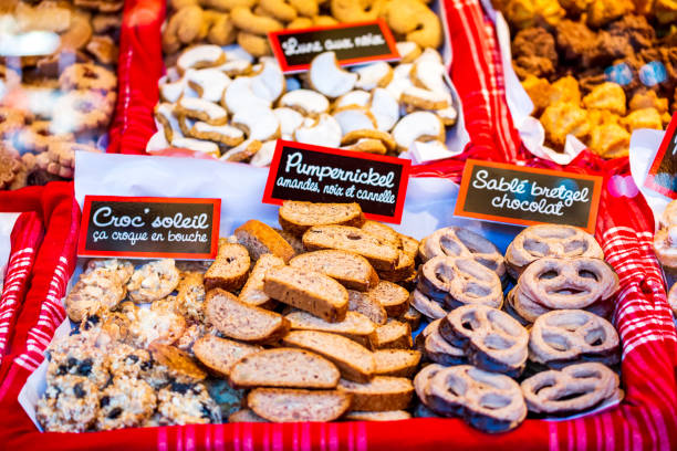 estrasburgo, mercado de navidad, francia - estrasburgo fotografías e imágenes de stock