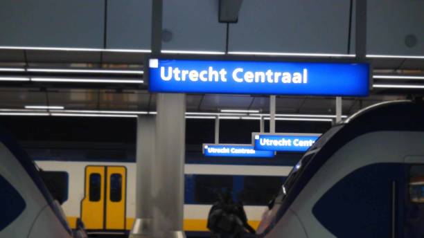 istock Utrecht Central Railway Station Plus Train View In The Netherlands Europe 1070078392