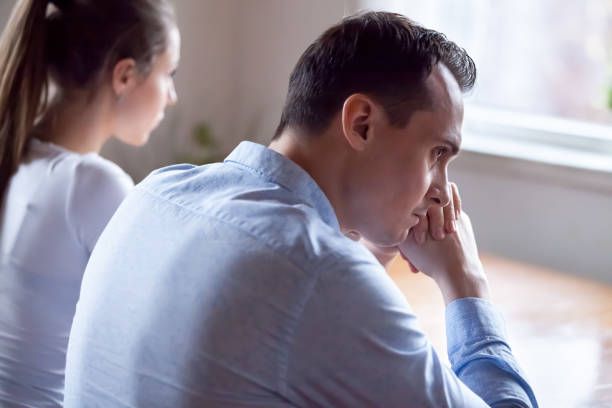 istock Rear view spouses after quarrel feel frustration and dissatisfied 1070079080