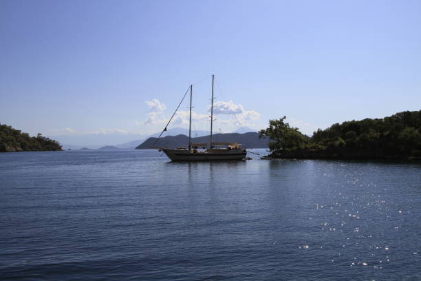 istock Sun and island, Oludeniz fethiye. 1070079532