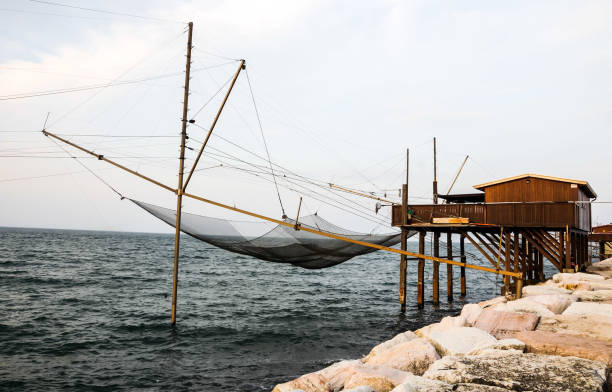 istock Fishing net in north Italy 1070083214