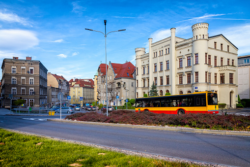 View of the Walbrzych city center, Poland