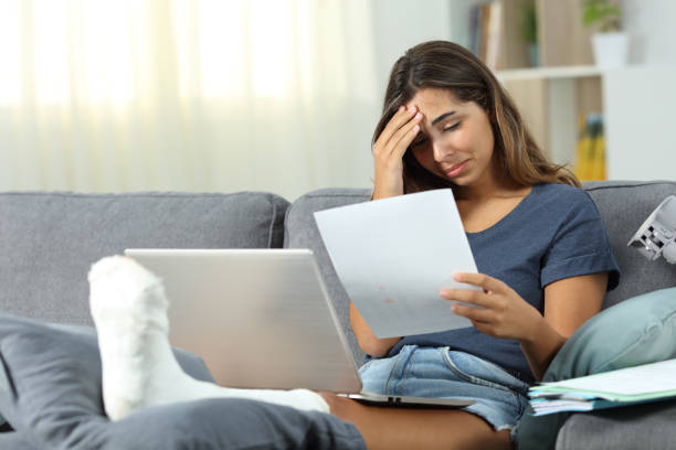 istock Worried disabled self employed working at home 1070088336