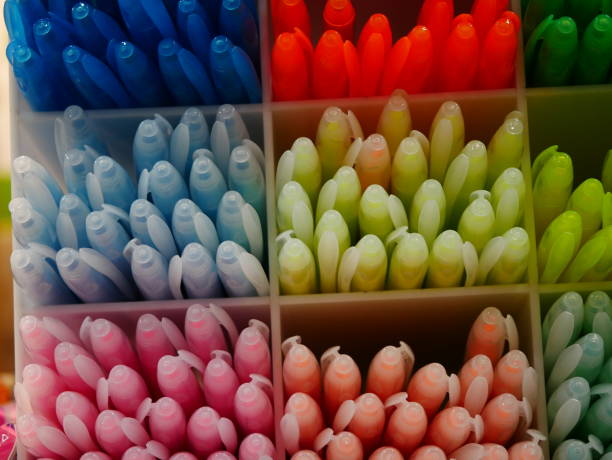istock Colorful Marker Pens on Shelf 1070088988