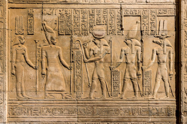 istock Reliefs at The Graeco Roman Temple in Kom Ombo 1070099140