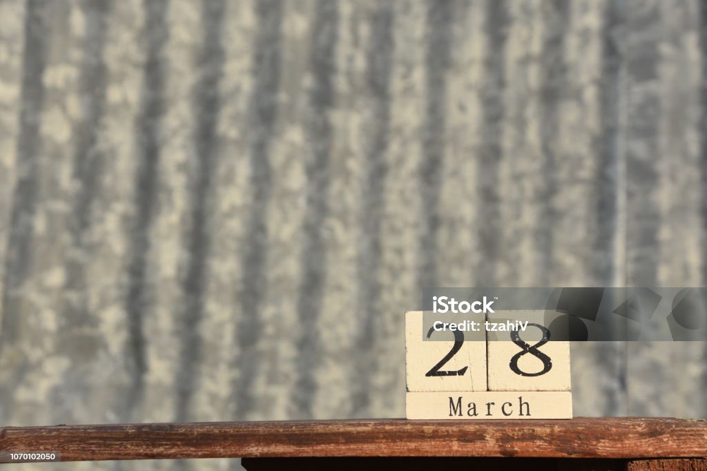 March 28 2018 Stock Photo