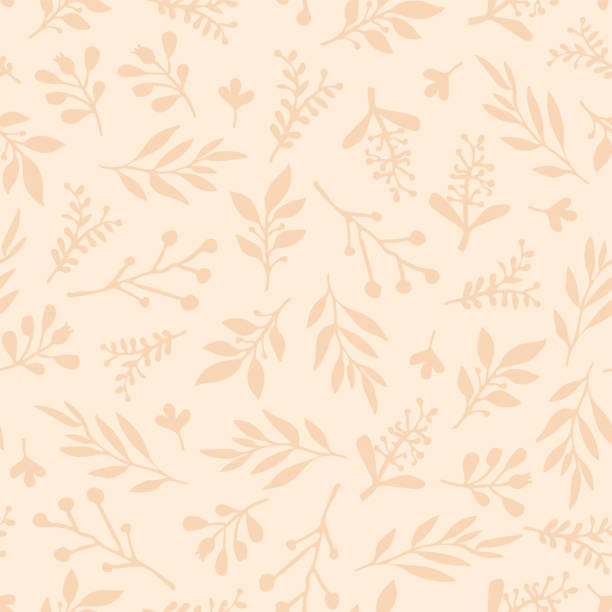 Foliage seamless vector background. Beige leaves background. Limited color palette. Abstract nature leaf pattern. Autumn fall Doodle leaf print. Thanksgiving, Seasonal fabric, November, card, paper Foliage seamless vector background. Beige leaves background. Limited color palette. Abstract nature leaf pattern. Autumn fall Doodle leaf print. Thanksgiving, Seasonal fabric, November, card, paper thanksgiving holiday backgrounds stock illustrations