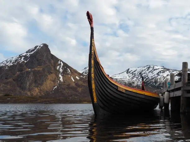 A viking ship (Drakkar) in Norway.