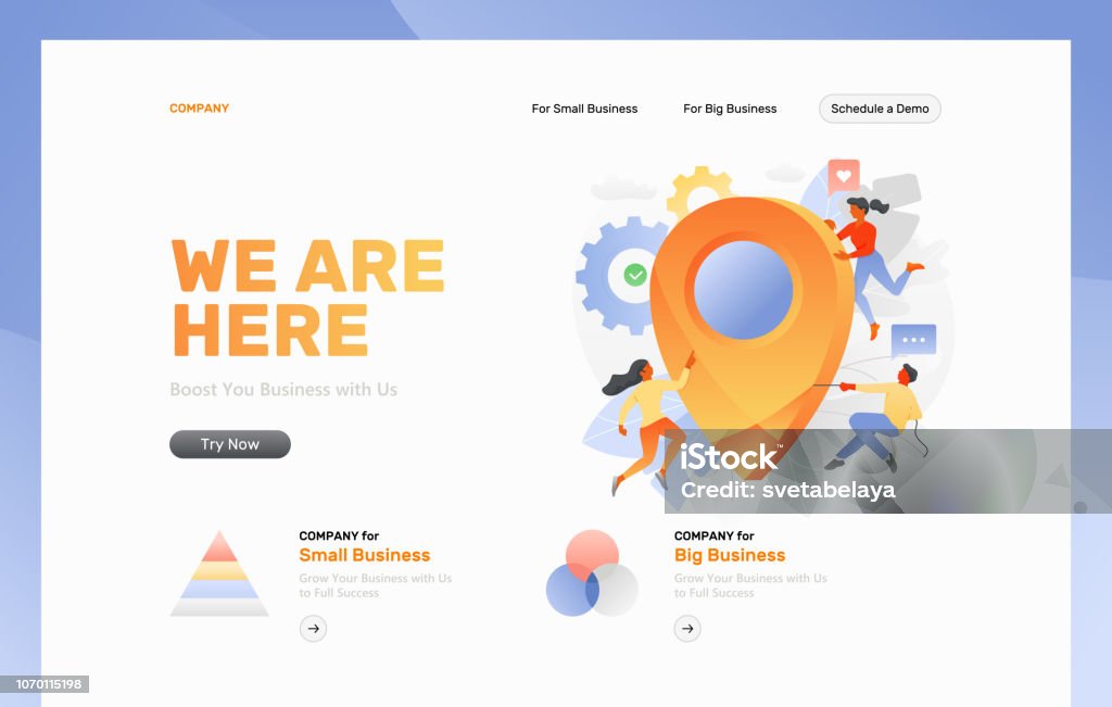 Rmap Header Our Location Header Template Stock Illustration - Download Image Now ...