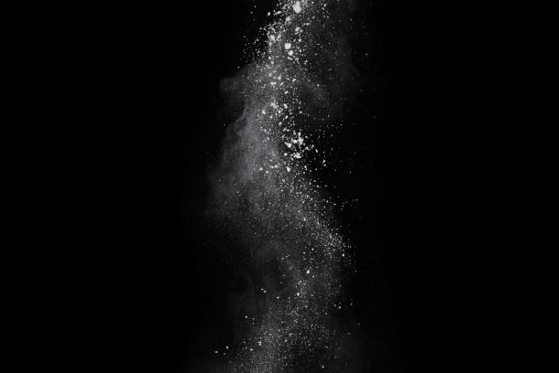 istock White powder explosion on white background. Colored cloud. Colorful dust explode. Paint Holi. 1070126652