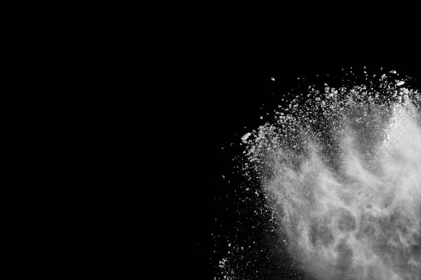 istock White powder explosion on white background. Colored cloud. Colorful dust explode. Paint Holi. 1070126818