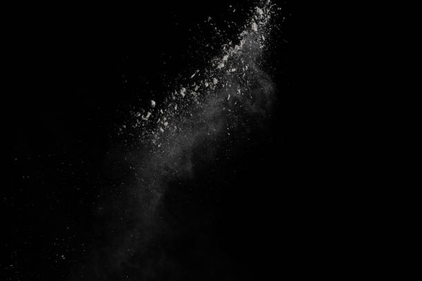 istock White powder explosion on white background. Colored cloud. Colorful dust explode. Paint Holi. 1070126880
