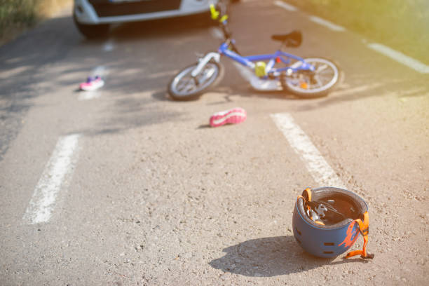 istock car accident with a kid bike 1070141614