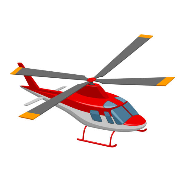 stockillustraties, clipart, cartoons en iconen met helikopter - helikopter