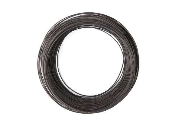 istock Coil of galvanized wire isolated on white background. 1070146826