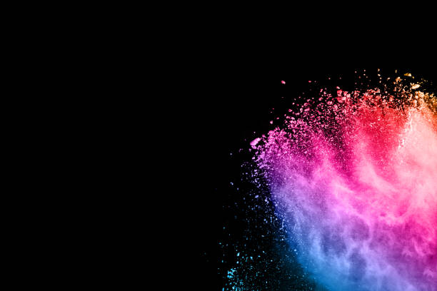 istock abstract colored dust explosion on a black background.abstract powder splatted background,Freeze motion of color powder exploding/throwing color powder, multicolored glitter texture. 1070147104