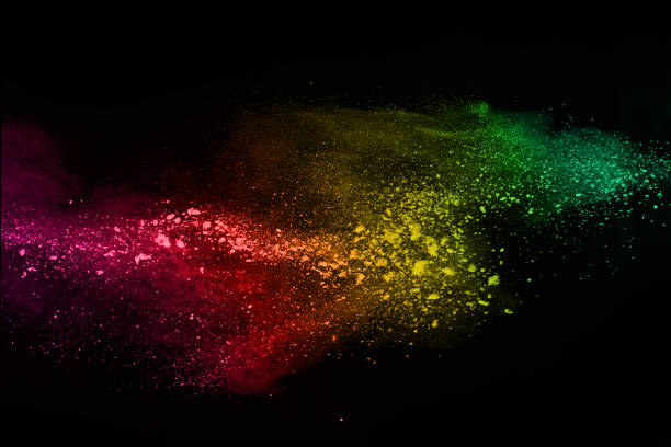 istock abstract colored dust explosion on a black background.abstract powder splatted background,Freeze motion of color powder exploding/throwing color powder, multicolored glitter texture. 1070147364