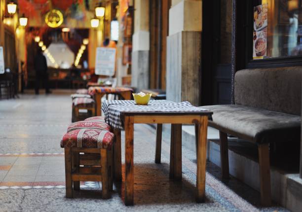 istock Traditional Turkish chair and table 1070159772