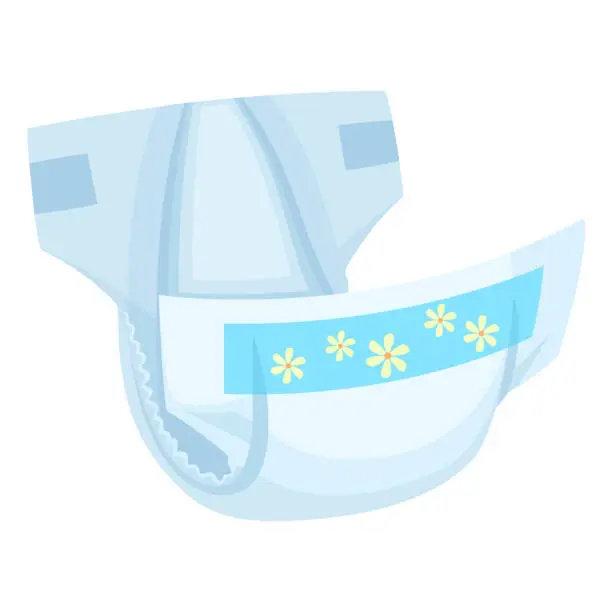 Vector illustration of diaper